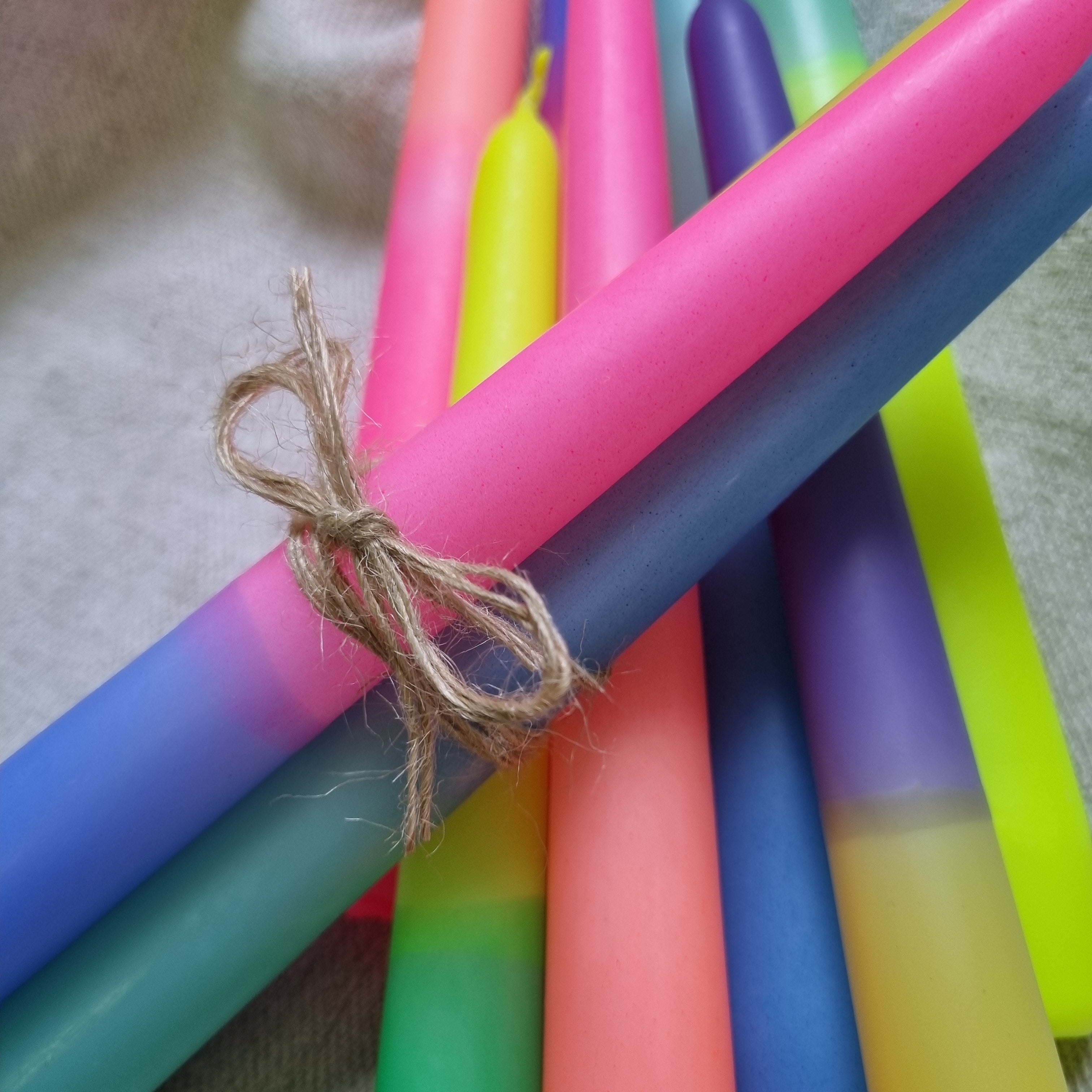 TROPFKERZEN 3er SET Tropfkerzen bunt zum betropfen Flaschenkerze Tropfkerze für Flasche bunte Kerzen für Flaschen und Kerzenständer DIP DYE TROPKERZEN 3er pastell