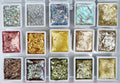 GLOWYBOX Holografische Glitter Aquarellfarbe, Aquarell für besondere Highlight Glitzer Wasserfarben Holografische Farbe Glitter Farbe Mega Glitzer SET im Kästchen 15 Premium-Farben