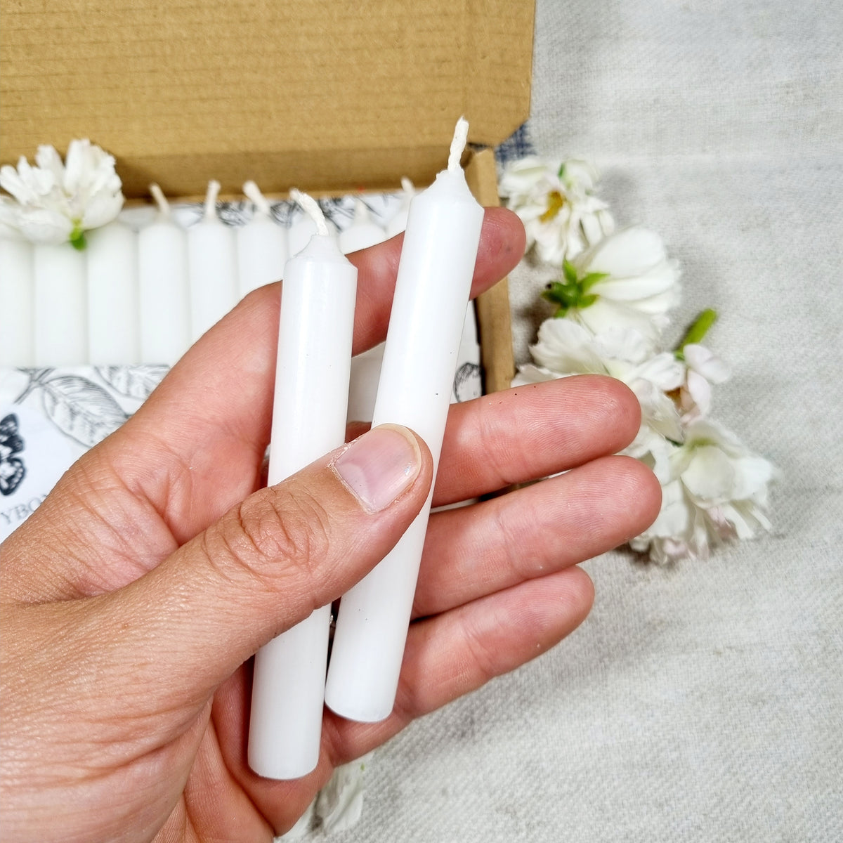 GLOWYBOX 10 Stück TROPFFREIE Geburtstagskerzen für Kerzenring Kerzen w – GLOWYBOX STUDIO