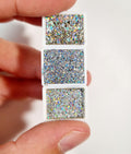 GLOWYBOX Holografische Glitter Aquarellfarbe, Aquarellfarbe für besondere Highlight Metallic Wasserfarben Glitzer Aquarellfarben Holographische  Farbe Mega  Holo 3er Set