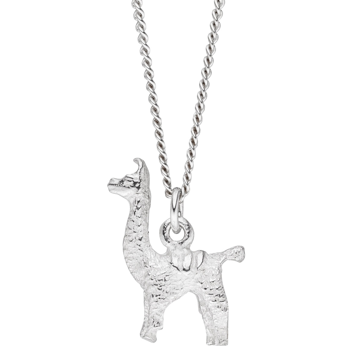 GLOWYBOX LAMA Kette 925 Sterling Silber Anhänger Charm Lama/Alpaka Geschenk Damen nickelfrei Echtschmuck Goldschmiede Handarbeit handmade Schmuck amazon ALPAKA Kinderschmuck Silber Geschenk Kommunion
