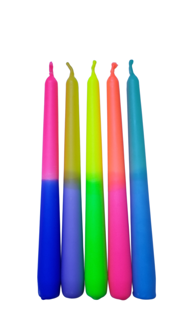 TROPFKERZEN 5er SET Tropfenkerzen bunt pastell Farben zum betropfen Flaschenkerze Tropfkerze für Flasche bunte Kerzen für Flaschen und Kerzenständer Retro Flaschenkerze TROPFKERZEN 5er pastell