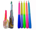TROPFKERZEN 5er SET Tropfenkerzen bunt pastell Farben zum betropfen Flaschenkerze Tropfkerze für Flasche bunte Kerzen für Flaschen und Kerzenständer Retro Flaschenkerze TROPFKERZEN 5er pastell