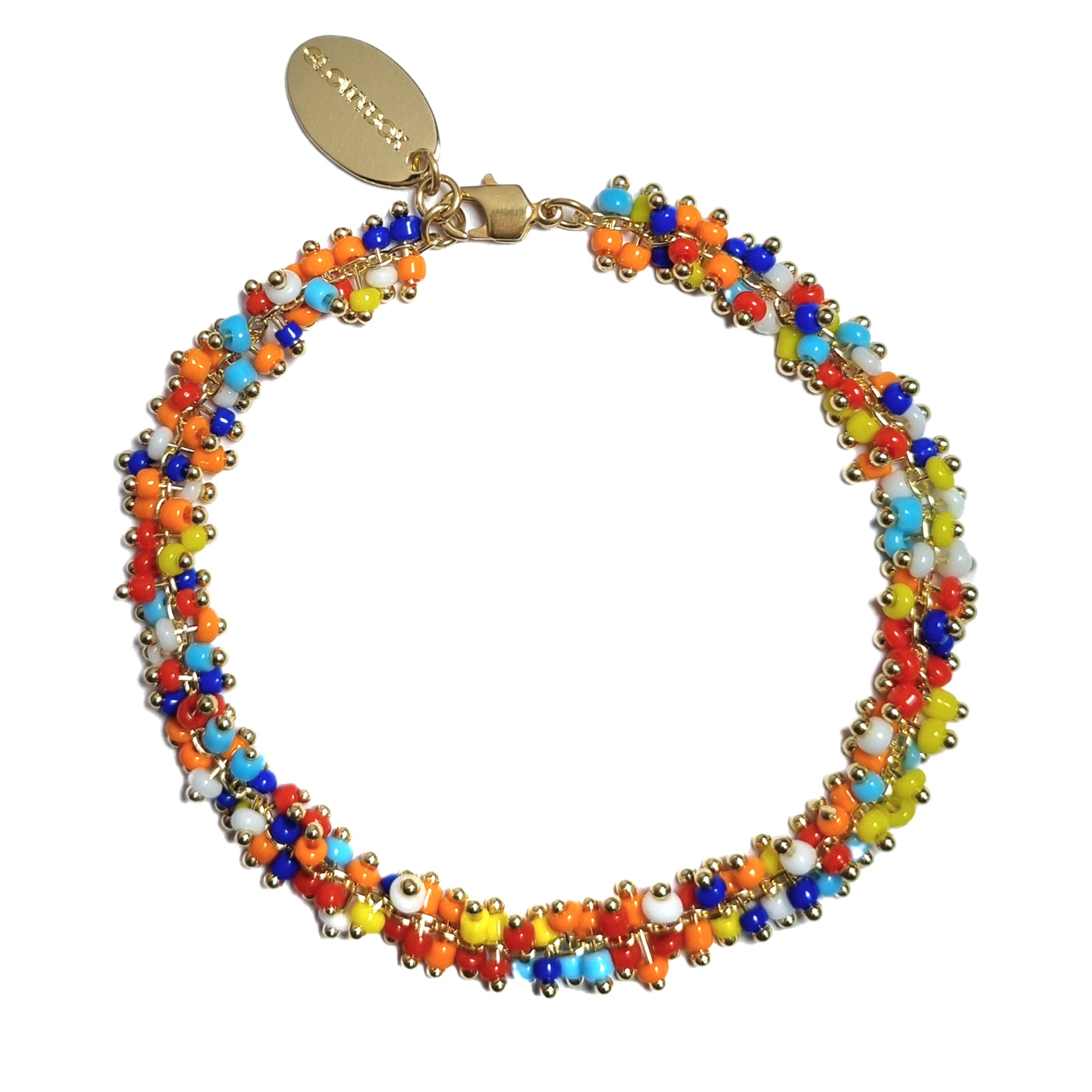 GLOWYBOX Armband bunt Perlen Designerschmuck Damen individuelles Armbandmit Miniperlen einzigartier Handmade Schmuck besonderes Armband Geschenk beste Freundin Geschenk Schmuck Damen