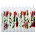 GLOWYBOX Geburtstagskerzen für Holzkerzenringe Kerzenspirale Holz Kerzen kleine Kerzen Vintage Blumen