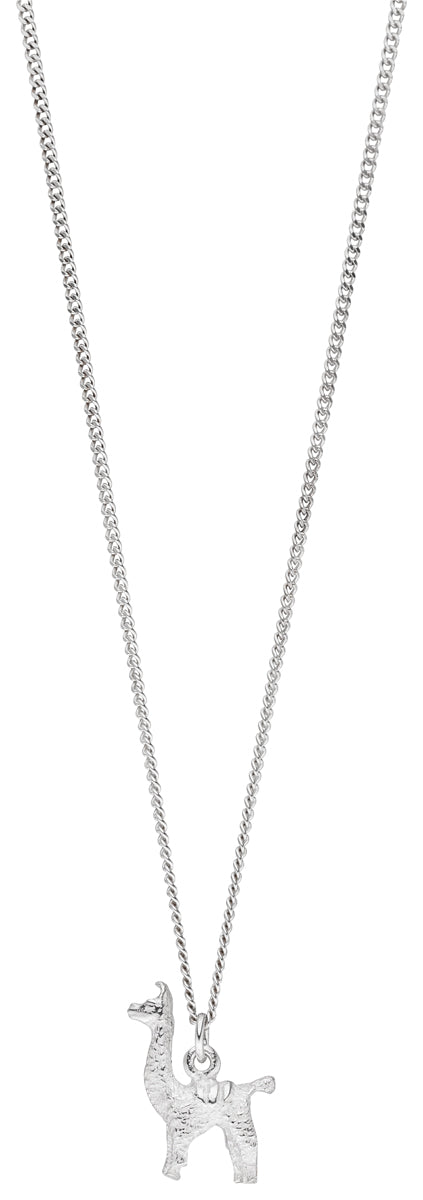 GLOWYBOX LAMA Kette 925 Sterling Silber Anhänger Charm Lama/Alpaka Geschenk Damen nickelfrei Echtschmuck Goldschmiede Handarbeit handmade Schmuck amazon ALPAKA Kinderschmuck Silber Geschenk Kommunion