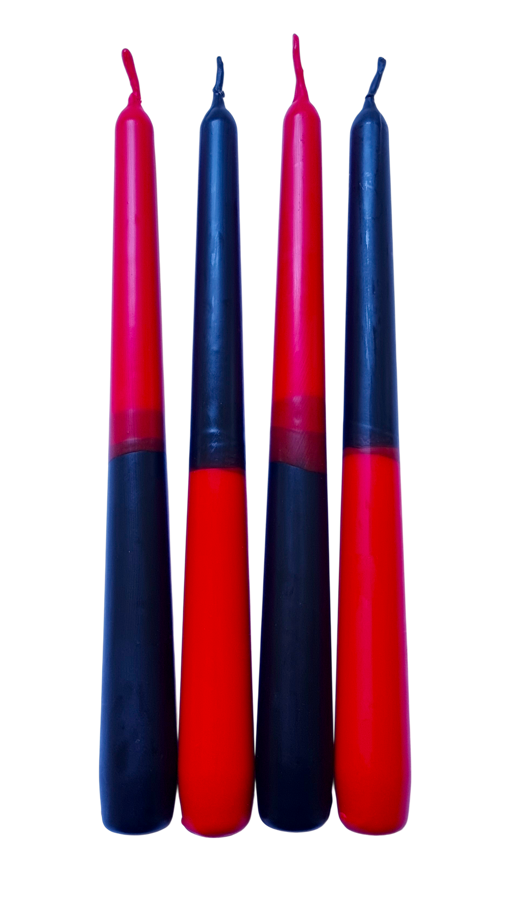 TROPFKERZEN Satanskerzen Hexenkerzen Vampirkerzen 4er SET Tropfkerzen Blutkerzen Gothickerzen betropfen Flaschenkerze Tropfkerze Gothic Kerze schwarz rot Topfkerzen 4er schwarz-rot