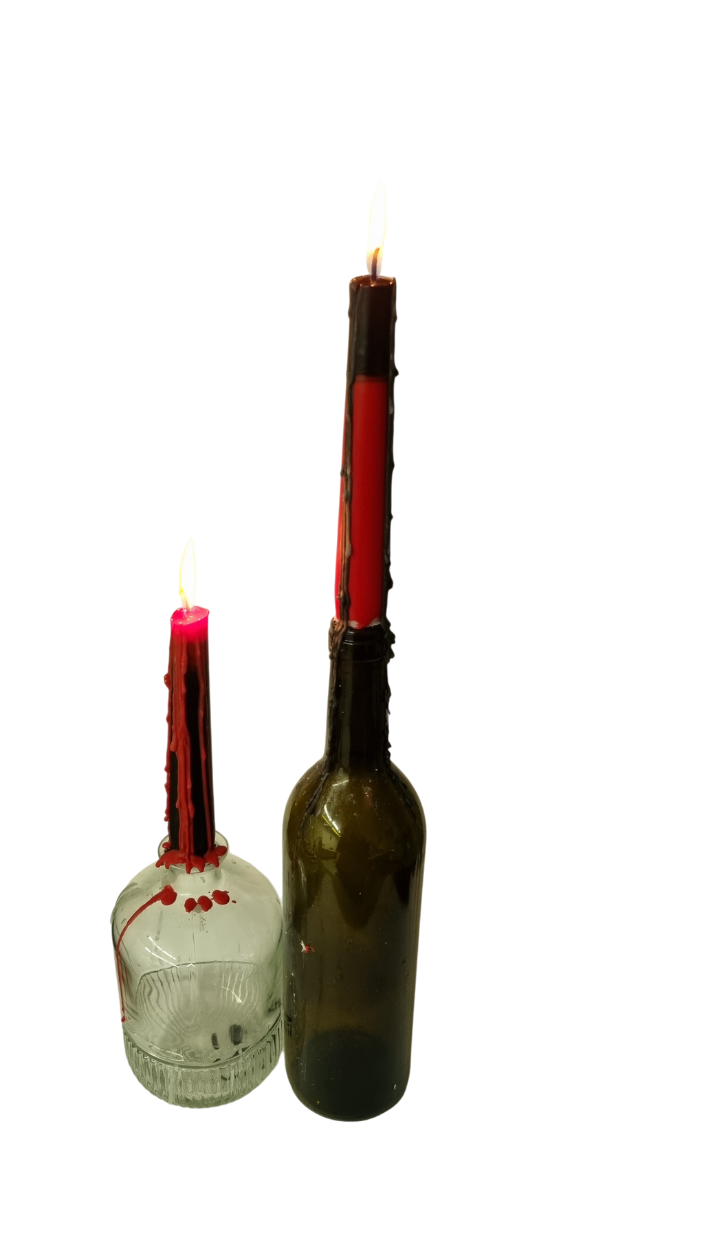TROPFKERZEN Satanskerzen Hexenkerzen Vampirkerzen 4er SET Tropfkerzen Blutkerzen Gothickerzen betropfen Flaschenkerze Tropfkerze Gothic Kerze schwarz rot Topfkerzen 4er schwarz-rot